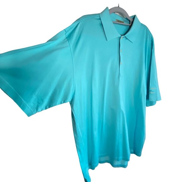 Peter Millar Men’s Short Sleeve Golf Polo Shirt Blue Sz XL Brook Hollow - Picture 5 of 10